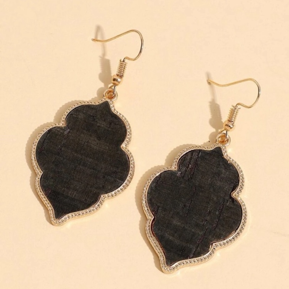 NEW Etched Wood Grain Earrings